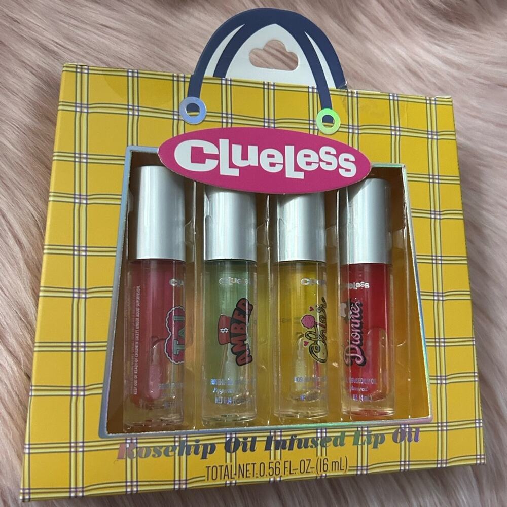 Clueless 90s Rosehip Infused Lip Oil Gloss 30th Anniversary Makeup Lippies Lip